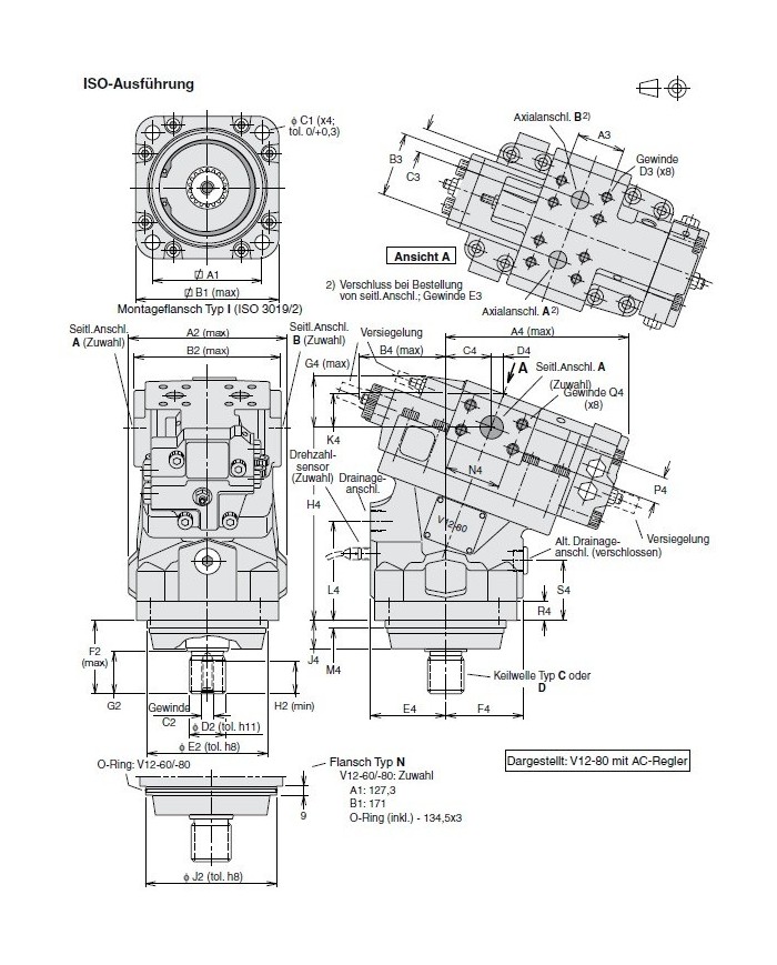 Parker V12, 60/80 ccm