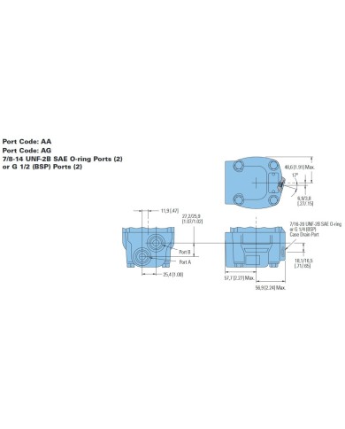 4-Lochflansch, 80 - 490 cm3/U