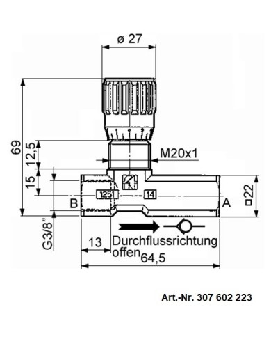 Drossel-Rückschlagventil