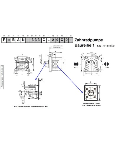 4-Lochflansch, Welle zyl. Ø10.0mm (BAN)