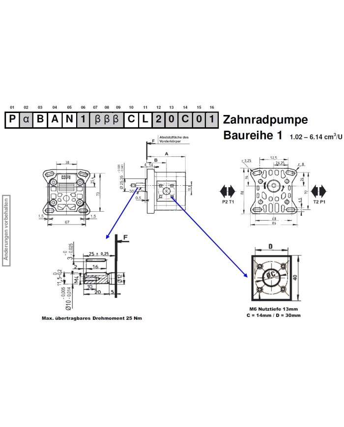4-Lochflansch, Welle zyl. Ø10.0mm (BAN)