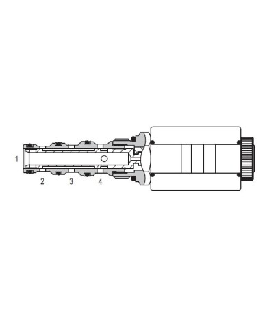 4/2-Wegeventil vorgesteuert