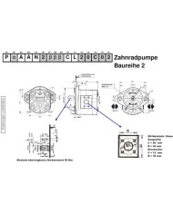 2-Lochfl. SAE A, Welle zyl Ø16.0mm