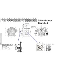 2-Lochfl. SAE A, Zahnwelle SAE A