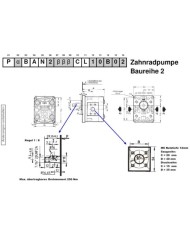4-Lochflansch, Welle Kegel 1:8