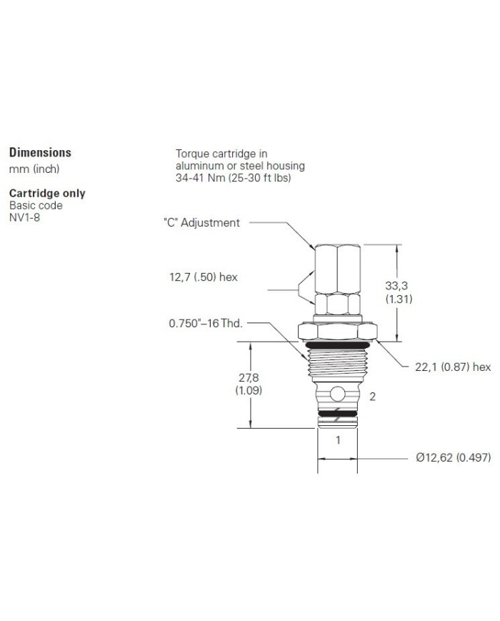 Drosselventil 45 L/Min.