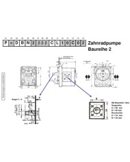 4-Lochflansch, Welle Kegel 1:5