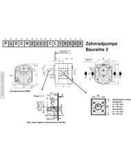2-Lochflansch, Welle Kegel 1:5