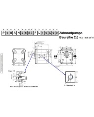 4-Lochflansch, Welle Kegel 1:5