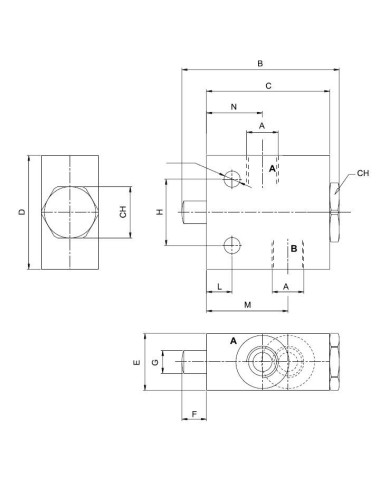Sperrventil mechanisch betätigt