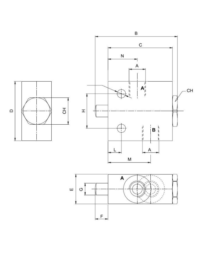 Sperrventil mechanisch betätigt