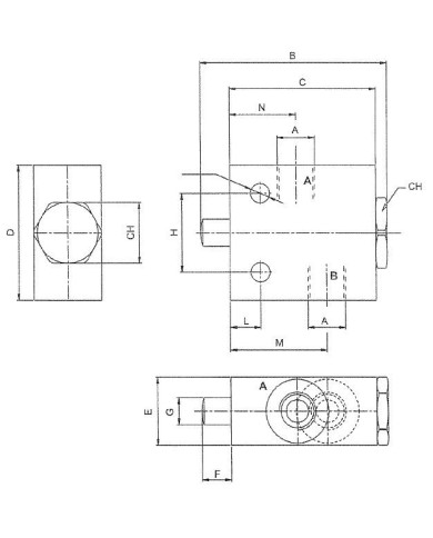 Sperrventil mechanisch betätigt