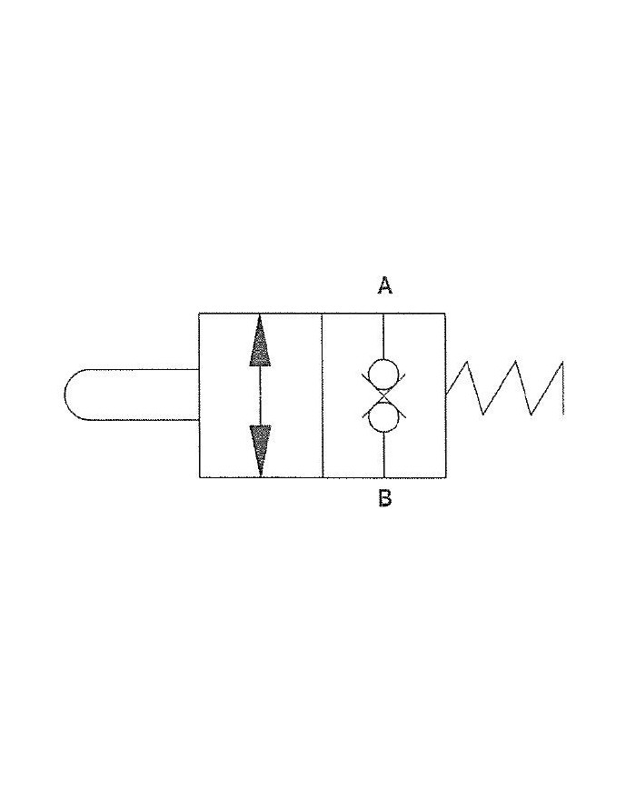 Sperrventil mechanisch betätigt