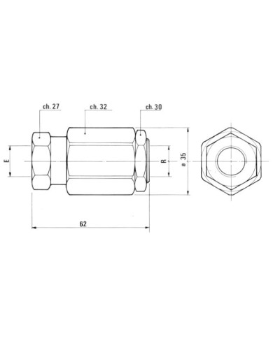 Drossel-Rückschlagventil 25 L/Min.