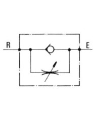 Drossel-Rückschlagventil 25 L/Min.