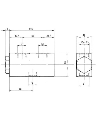 Mengenteiler bis 38 L/Min.