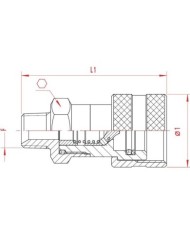 Muffe Kugelventil (Losteil)