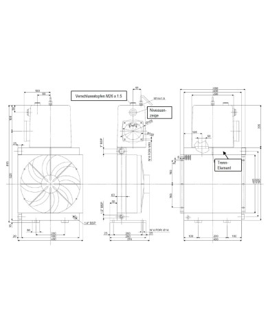 Kühlereinheit  Oel/Luft