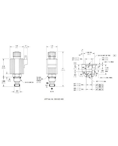 Wege-Schieberventil 2/2 prop.