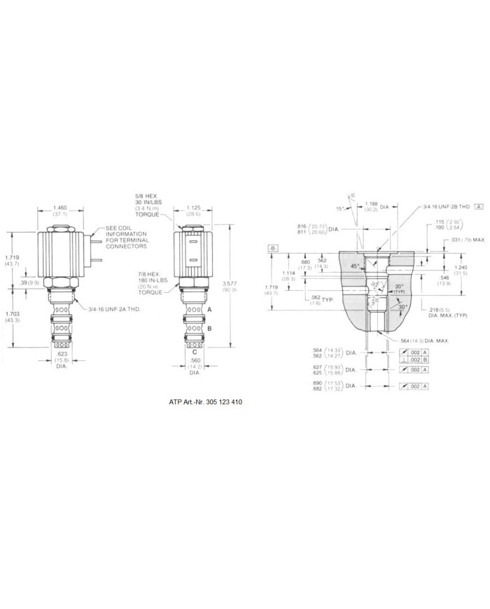 Wege-Schieberventil 3/2 prop.