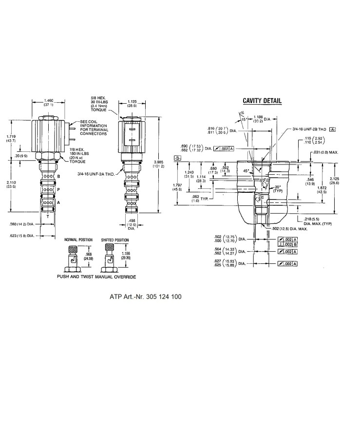 Wege-Schieberventil 4/2 prop.