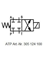 Wege-Schieberventil 4/2 prop.