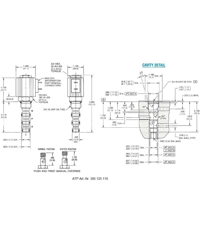 Wege-Schieberventil 4/2 prop.
