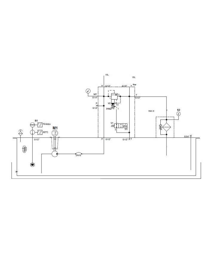 Hydraulikaggregat komplett