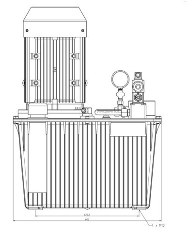 Hydraulikaggregat komplett