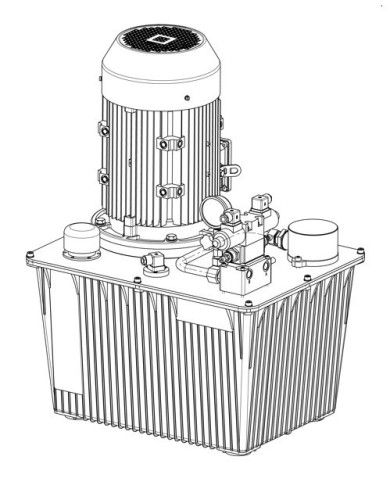 Hydraulikaggregat komplett