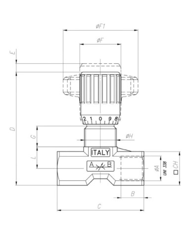 In line double-acting flow control valves