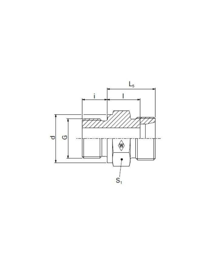 Serie L Gerade-Einschraubstutzen GES - R-1.4571