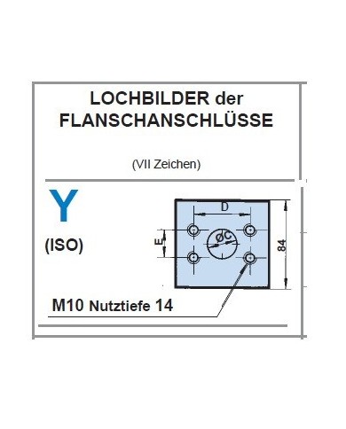4-Lochflansch, Welle Kegel 1:5