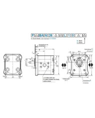 4-Lochflansch, Welle Kegel 1:5