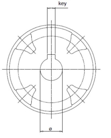 Kupplung motorseitig