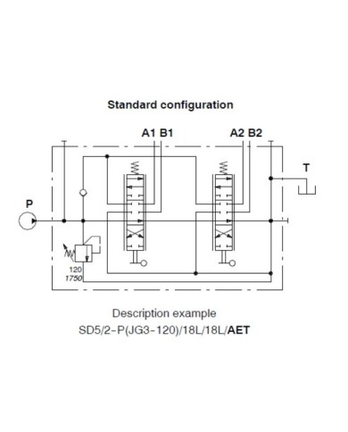 Wegeventil handbetätigt SD5