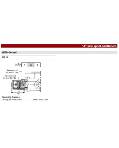 Wegeventil handbetätigt SD11