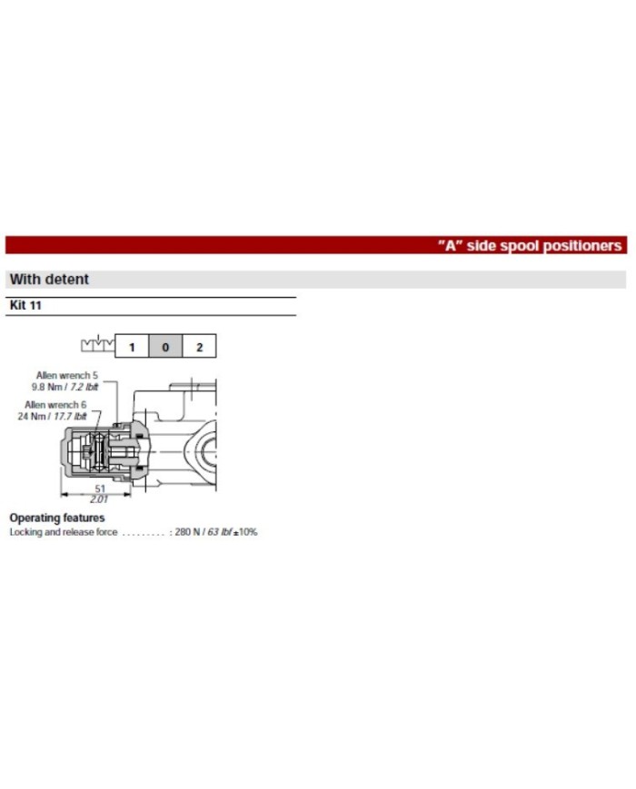 Wegeventil handbetätigt SD11