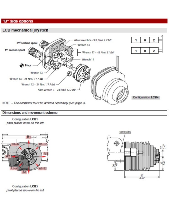 Wegeventil handbetätigt SD11