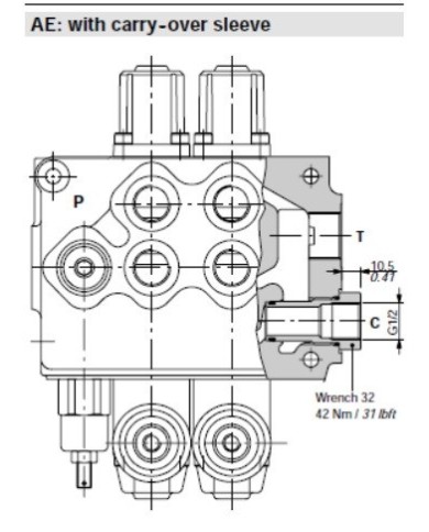 Wegeventil handbetätigt SD11