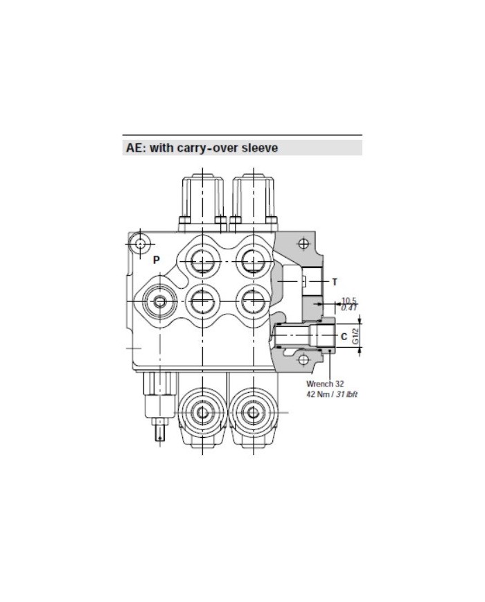 Wegeventil handbetätigt SD11
