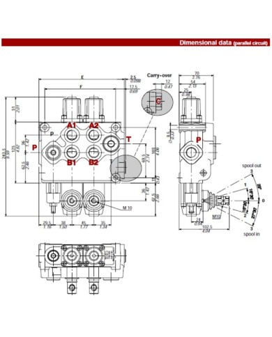 Wegeventil handbetätigt SD11