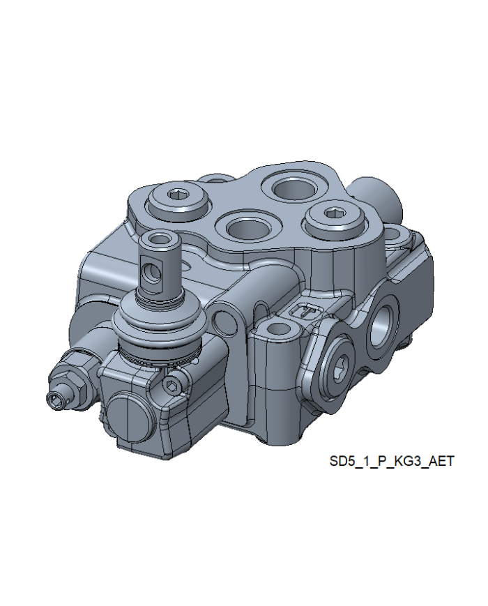 Wegeventil handbetätigt SD5