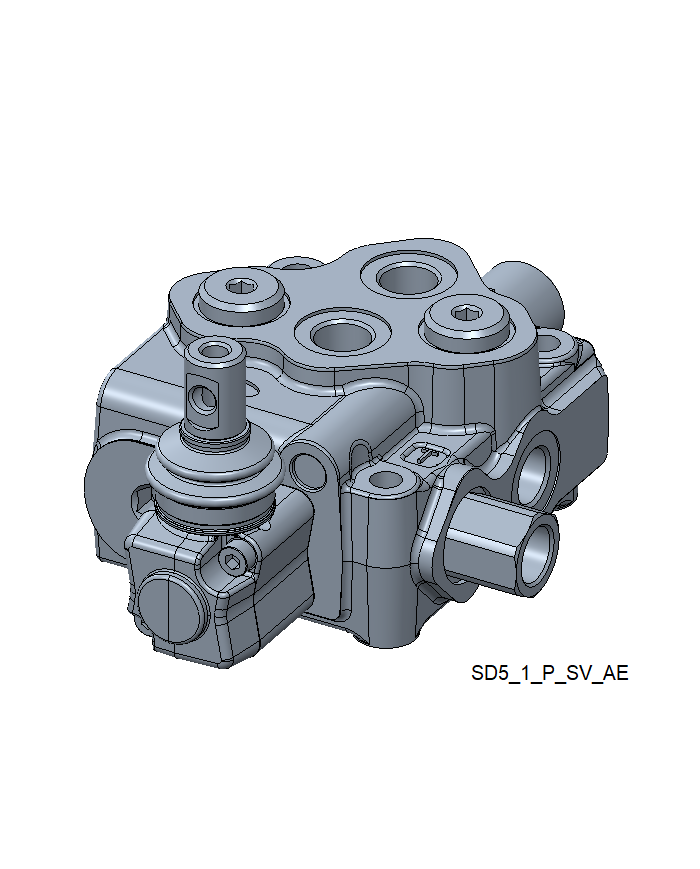 Wegeventil handbetätigt SD5