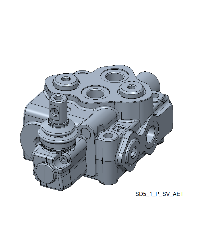 Wegeventil handbetätigt SD5