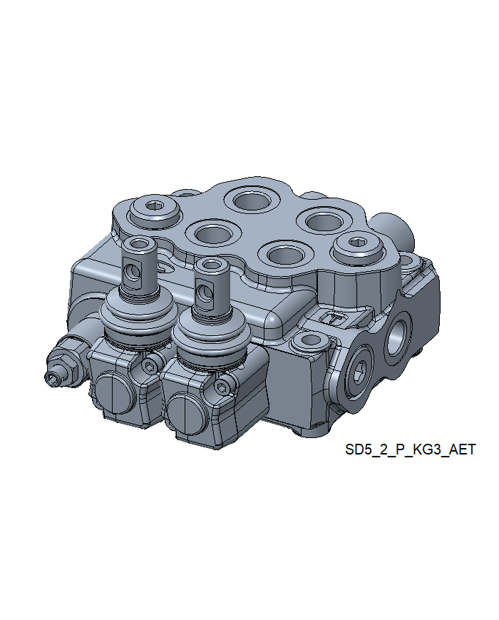 Wegeventil handbetätigt SD5