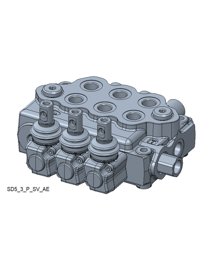 Wegeventil handbetätigt SD5