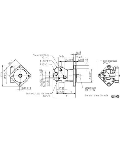 4-Loch Kugellagerlos, 80 - 490 cm3/U