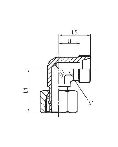 Serie L Einstellbare Winkel-Stutzen P-EWS -SV