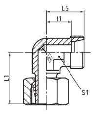 Serie L Einstellbare Winkel-Stutzen P-EWS -SV